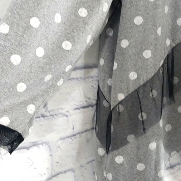 Billi Made on Earth Top Polka Dot Long Sleeve Sz 3X - Picture 3 of 7